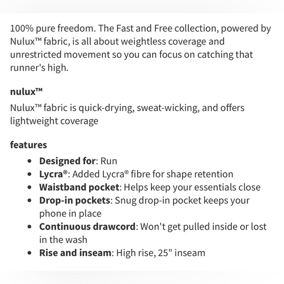 Lululemon Fast and Free Tight II 25” Nulux Dark Olive Green Leggings - Picture 10 of 10